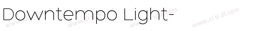 Downtempo Light字体转换